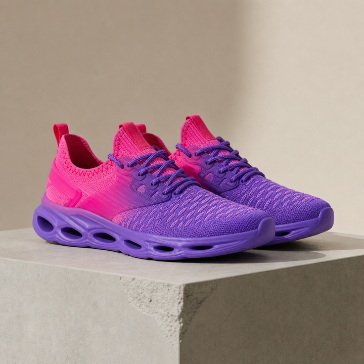 Gustav | Sneakers Herr med stickad ovandel och flexibel sula