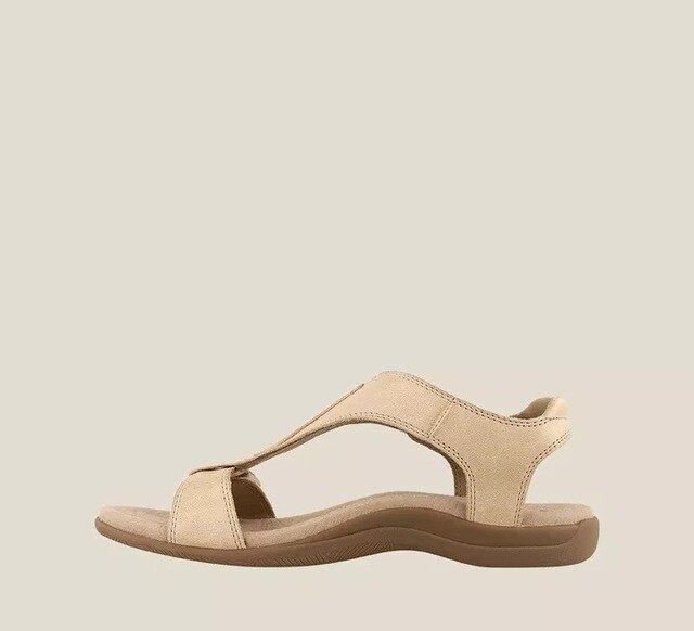 Ortopediska sandaler med kilklack för kvinnor, lätta slip-on-skor