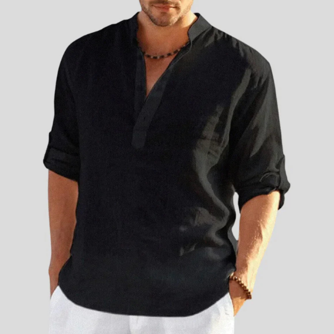Klassisk herrskjorta med krage