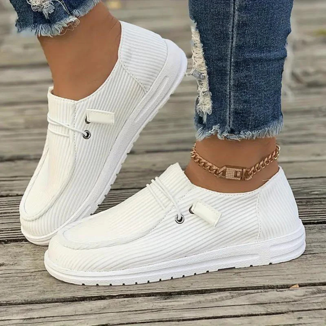 Slip-on platta sommarskor för kvinnor