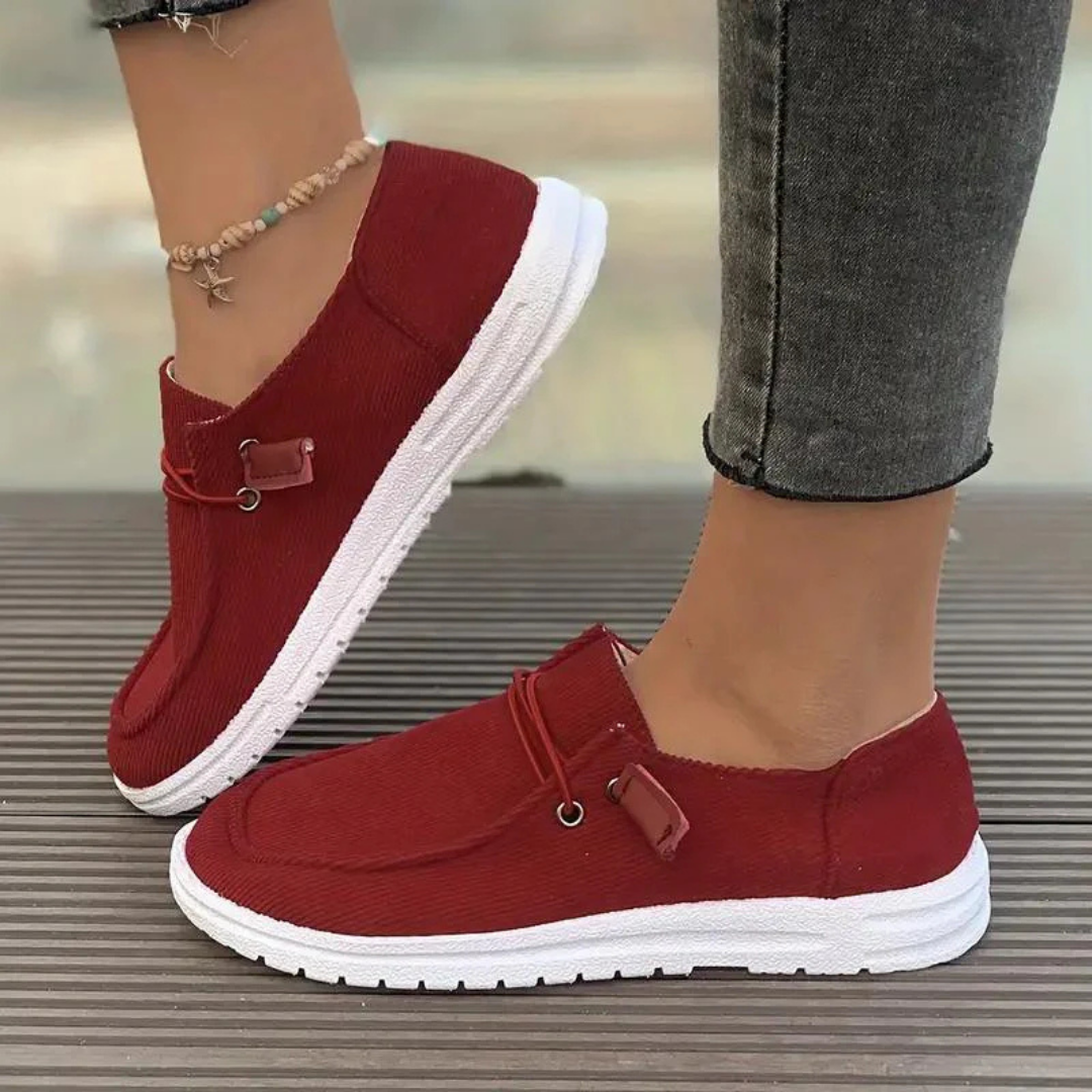 Slip-on platta sommarskor för kvinnor