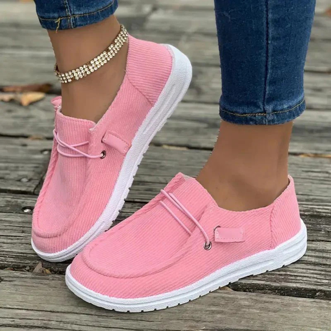 Slip-on platta sommarskor för kvinnor