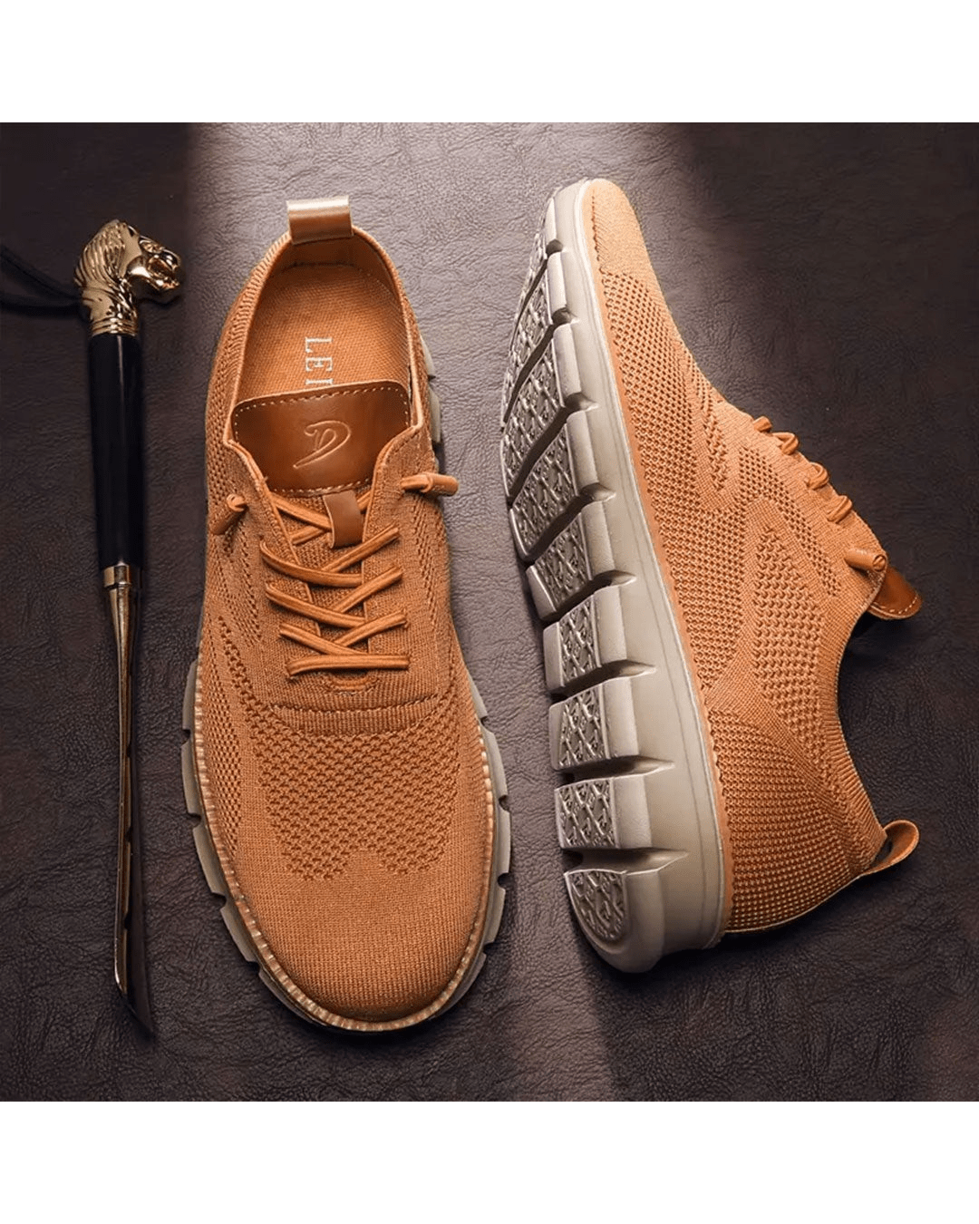 Lars | Sneakers Herr med mesh och modern design