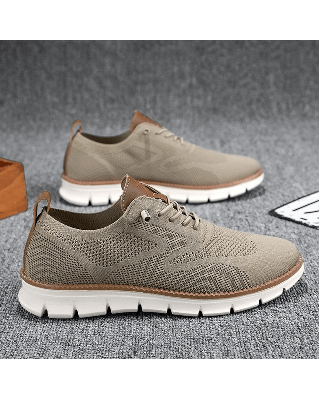 Lars | Sneakers Herr med mesh och modern design