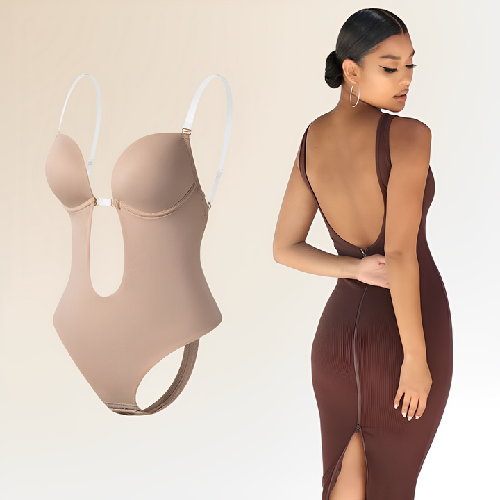 Rygglös shaping bodysuit för dam
