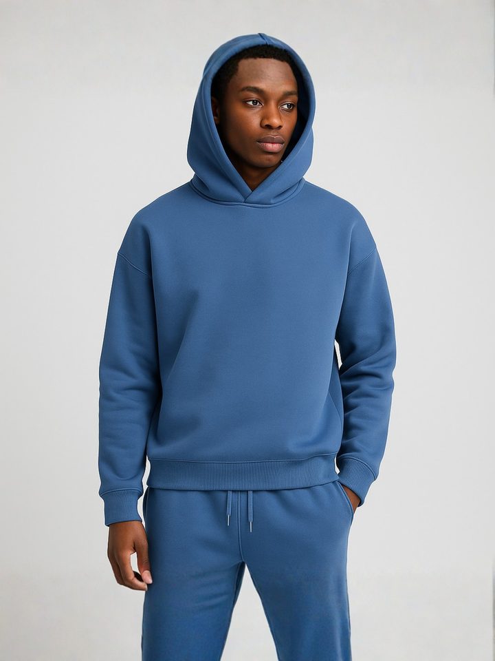 Albin | Hoodie Joggerset Herr oversized med justerbar huva