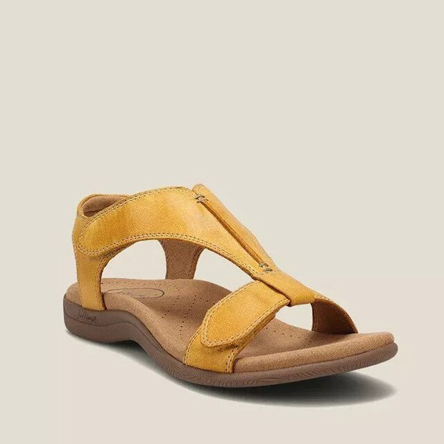 Ortopediska sandaler med kilklack för kvinnor, lätta slip-on-skor