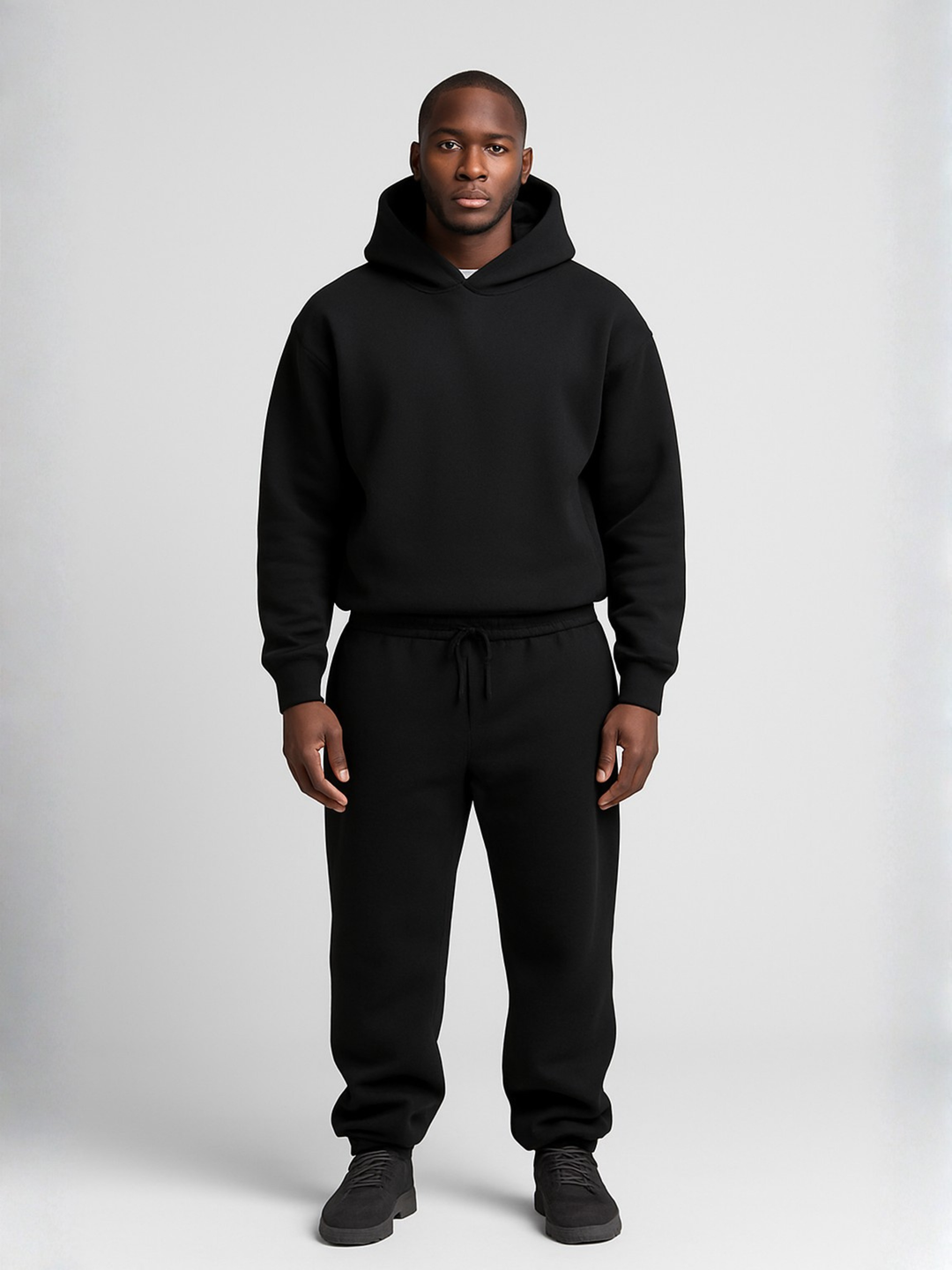 Albin | Hoodie Joggerset Herr oversized med justerbar huva