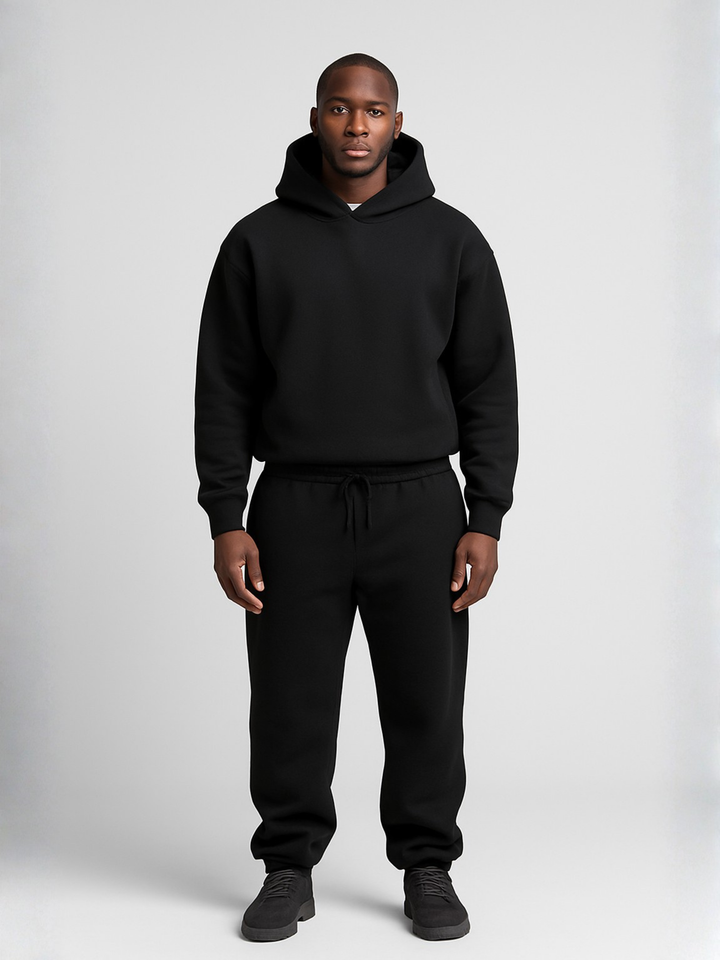Albin | Hoodie Joggerset Herr oversized med justerbar huva