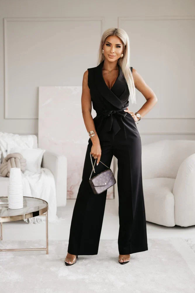 Elegant damjumpsuit med vida ben