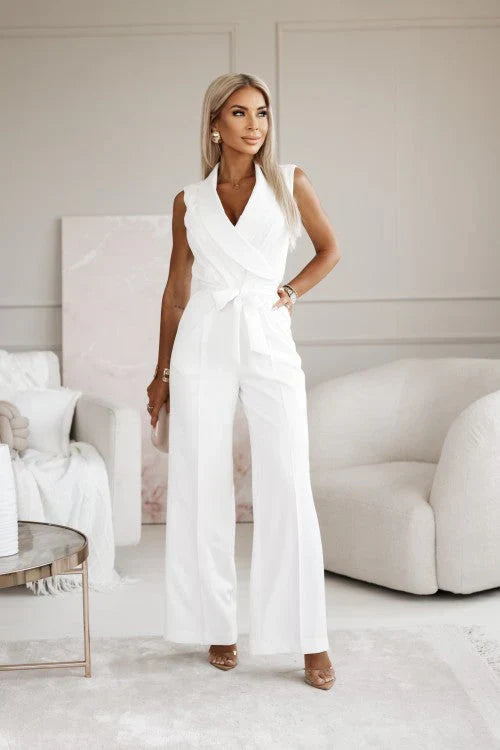 Elegant damjumpsuit med vida ben