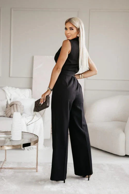 Elegant damjumpsuit med vida ben