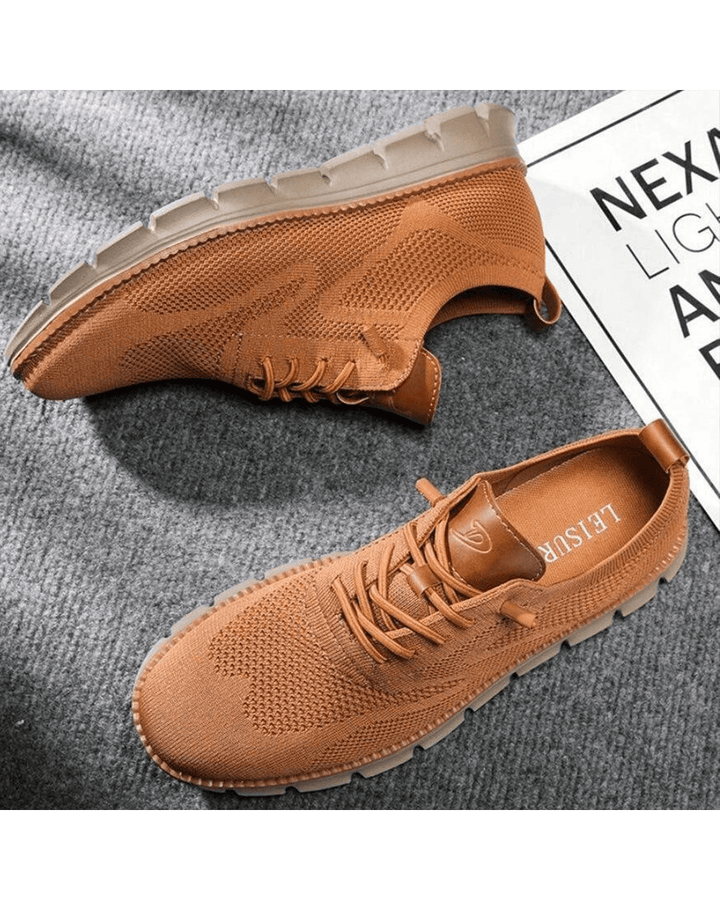 Lars | Sneakers Herr med mesh och modern design