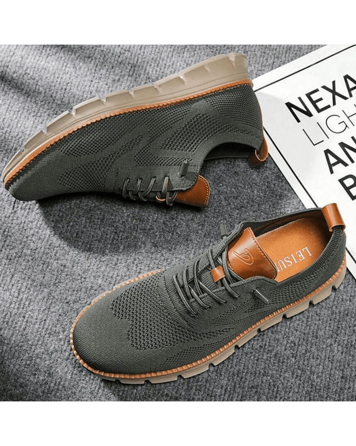 Lars | Sneakers Herr med mesh och modern design
