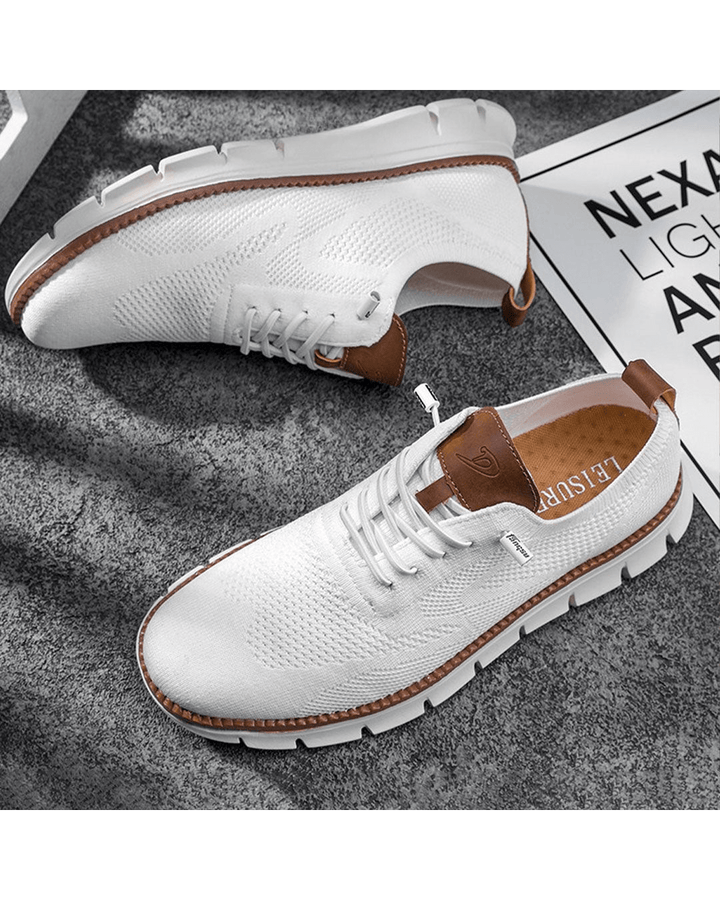 Lars | Sneakers Herr med mesh och modern design
