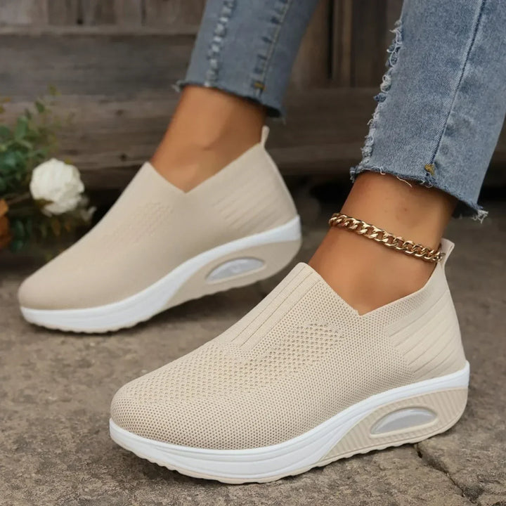Ortopediska, vadderade, casual sneakers för kvinnor