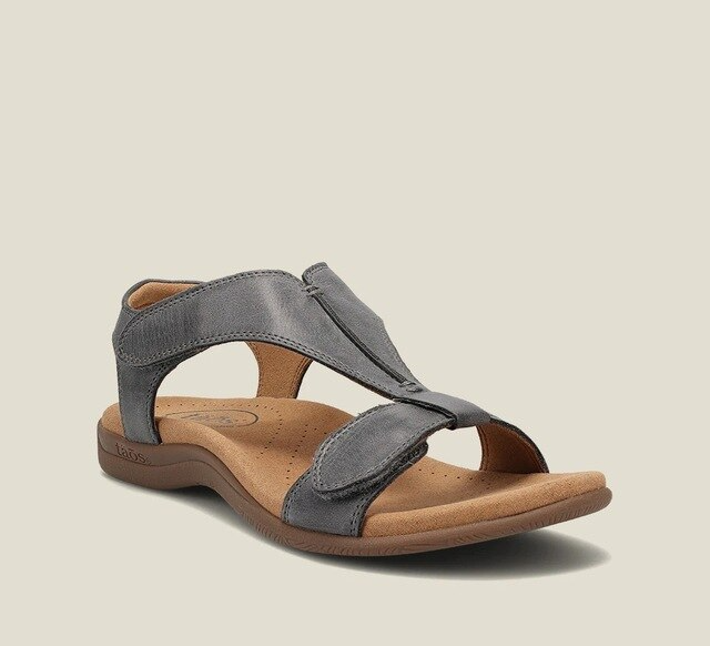 Ortopediska sandaler med kilklack för kvinnor, lätta slip-on-skor