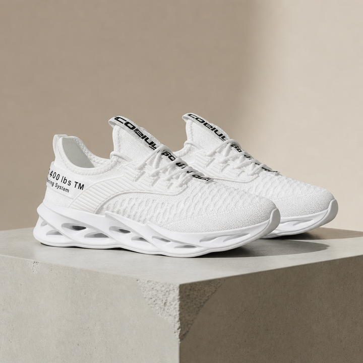 Gustav | Sneakers Herr med stickad ovandel och flexibel sula