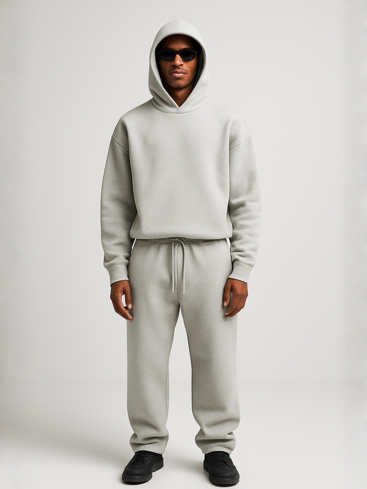 Albin | Hoodie Joggerset Herr oversized med justerbar huva