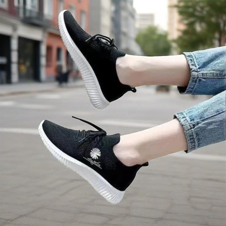 Ortopediska dämpade sneakers med mesh för kvinnor