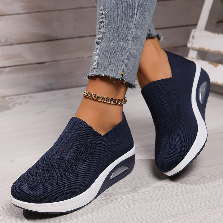 Ortopediska, vadderade, casual sneakers för kvinnor
