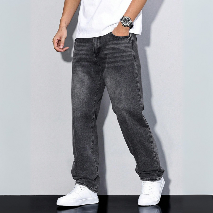 Raka casual jeans för män