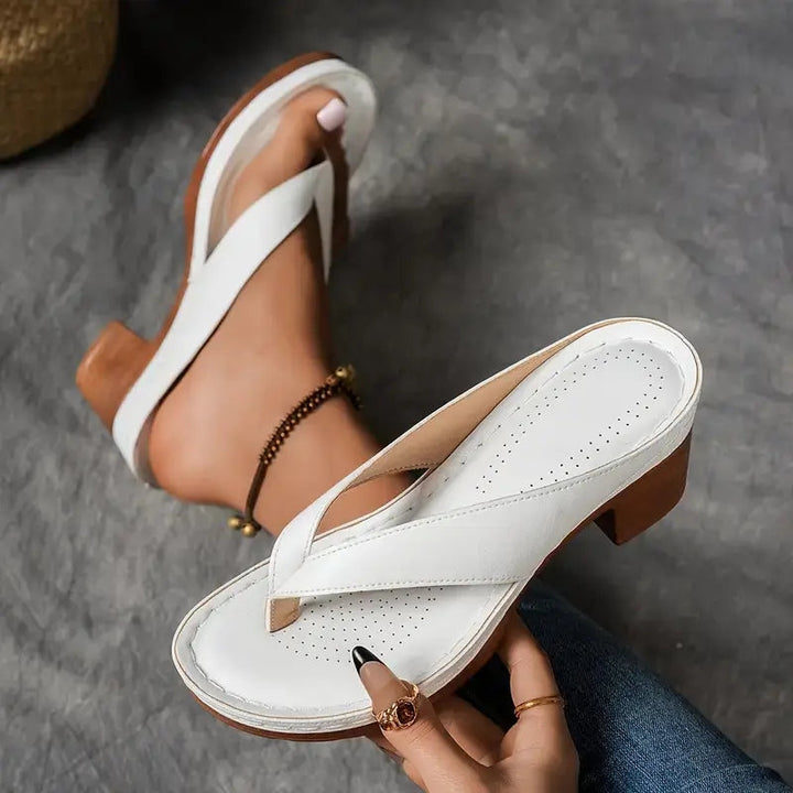 Slip-on sandaler för kvinnor