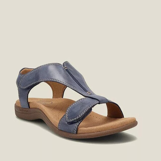 Ortopediska sandaler med kilklack för kvinnor, lätta slip-on-skor