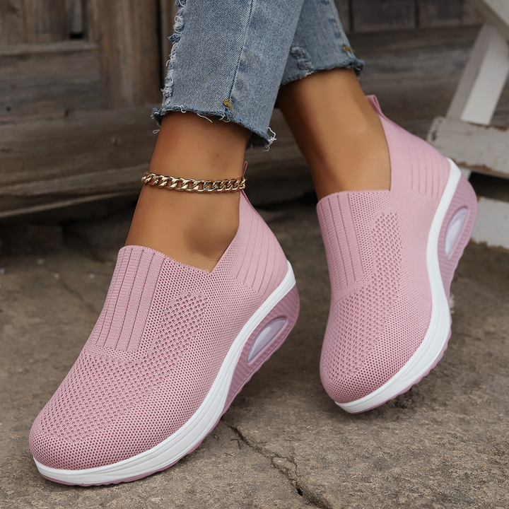 Ortopediska, vadderade, casual sneakers för kvinnor