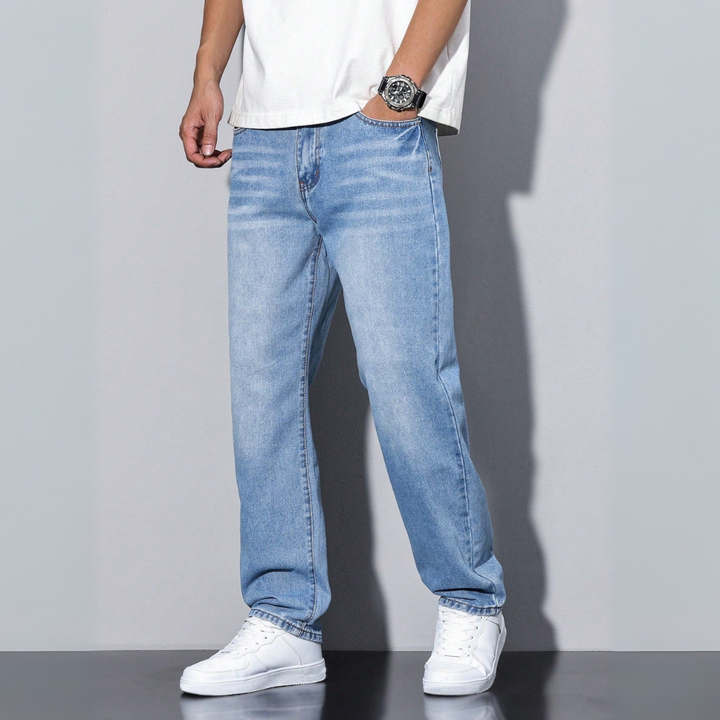 Raka casual jeans för män