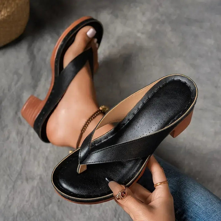 Slip-on sandaler för kvinnor