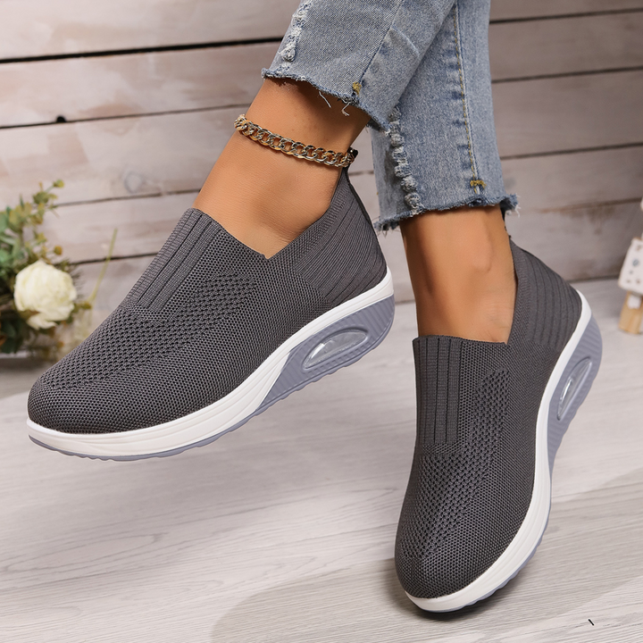 Ortopediska, vadderade, casual sneakers för kvinnor