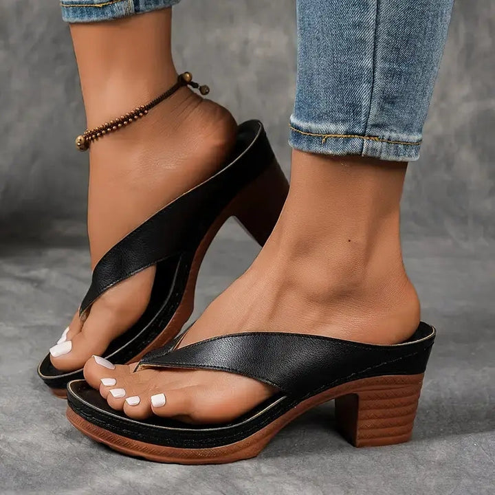 Slip-on sandaler för kvinnor