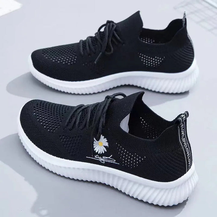 Ortopediska dämpade sneakers med mesh för kvinnor