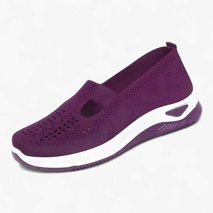 Dam slip-on andningsbara stötdämpande fritidsskor