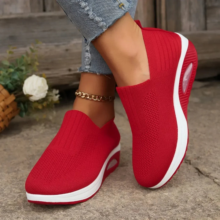 Ortopediska, vadderade, casual sneakers för kvinnor