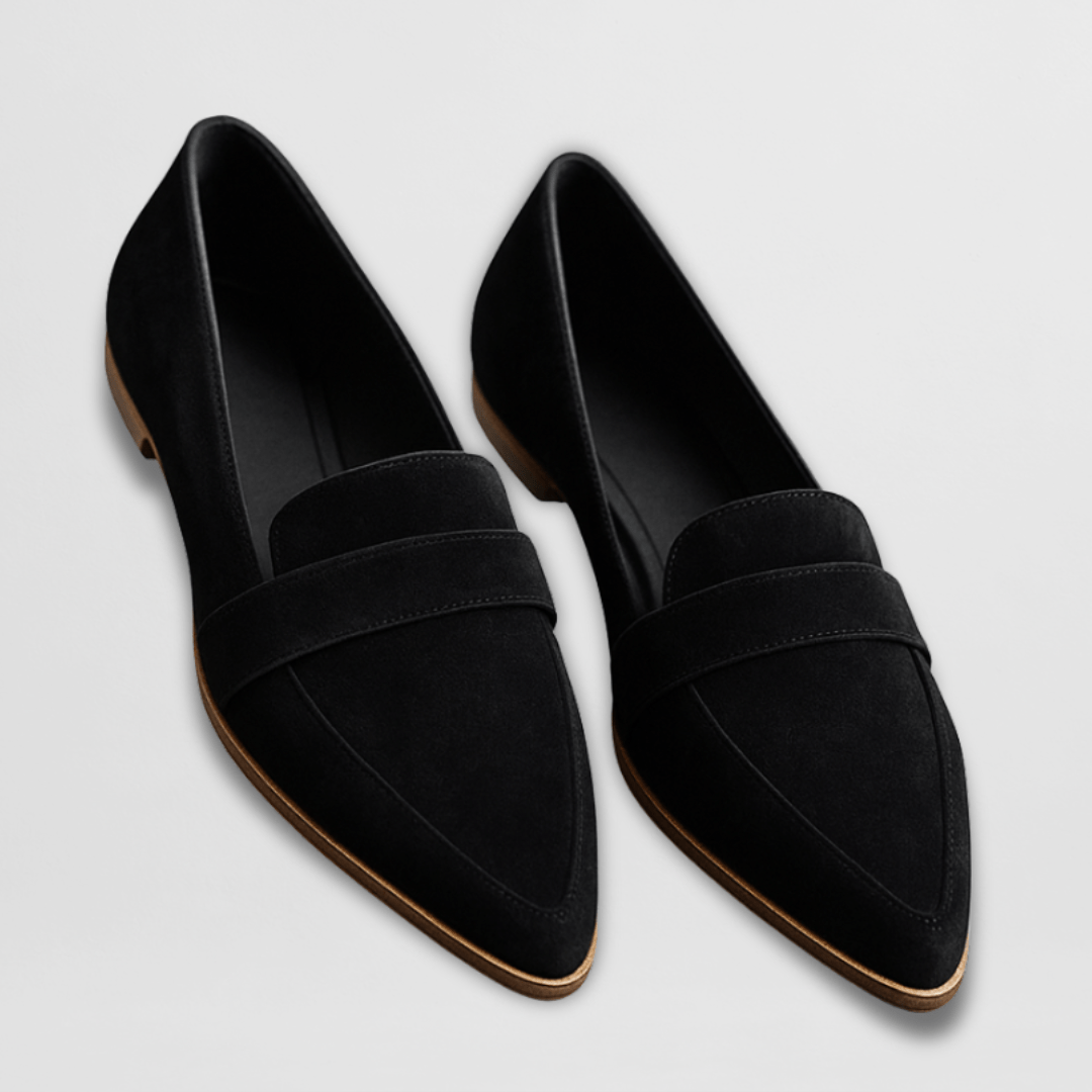Elin | Loafers Dam spetsiga i mockastil