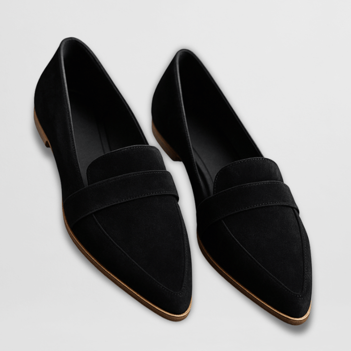 Elin | Loafers Dam spetsiga i mockastil