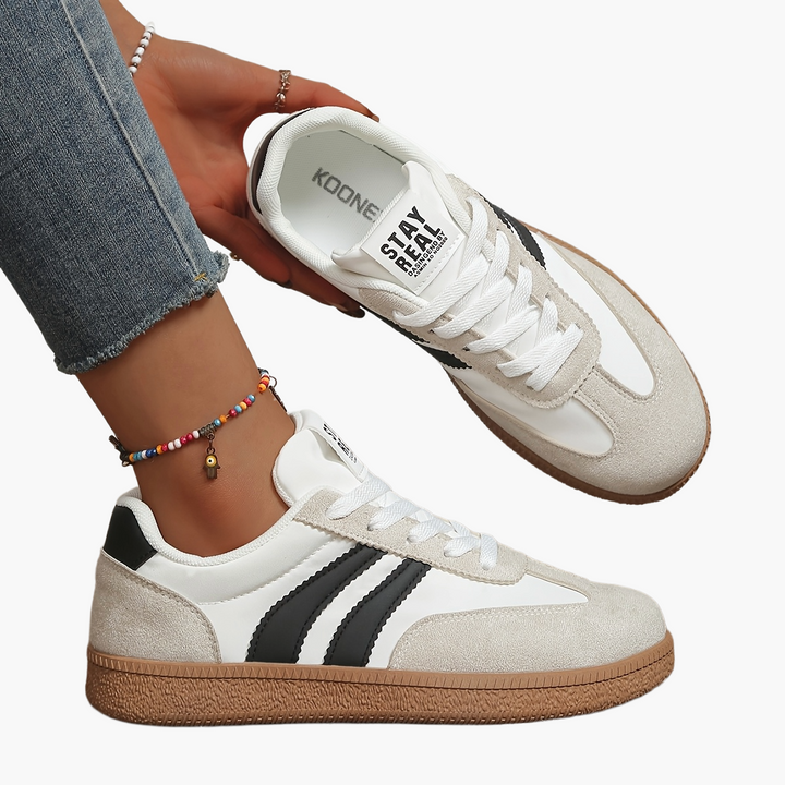 Linnea | Sneakers Dam i retrostil med snörning