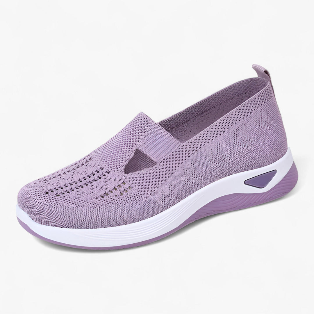 Dam slip-on andningsbara stötdämpande fritidsskor