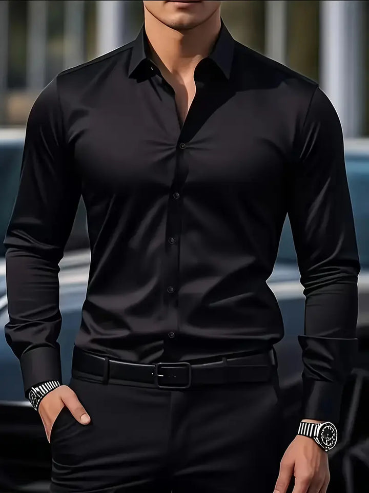 Magnus | Skjorta Herr Långärmad Slim Fit