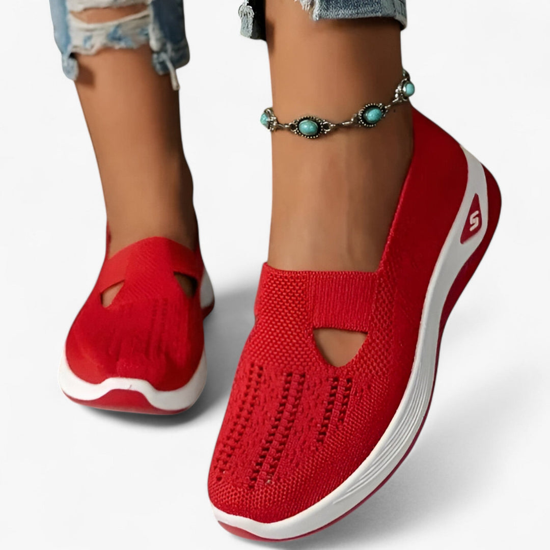 Dam slip-on andningsbara stötdämpande fritidsskor