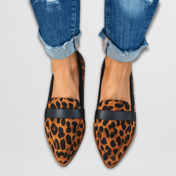 Elin | Loafers Dam spetsiga i mockastil