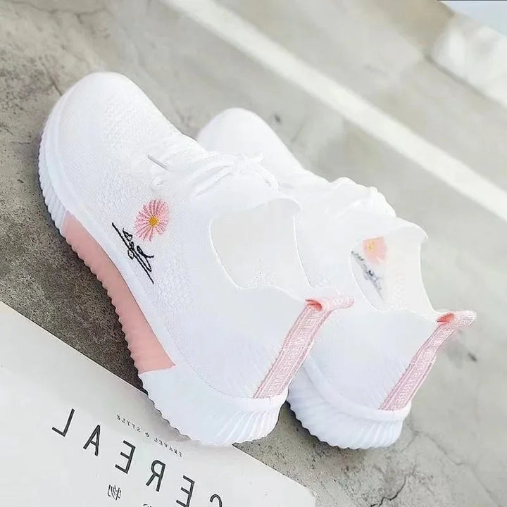 Ortopediska dämpade sneakers med mesh för kvinnor