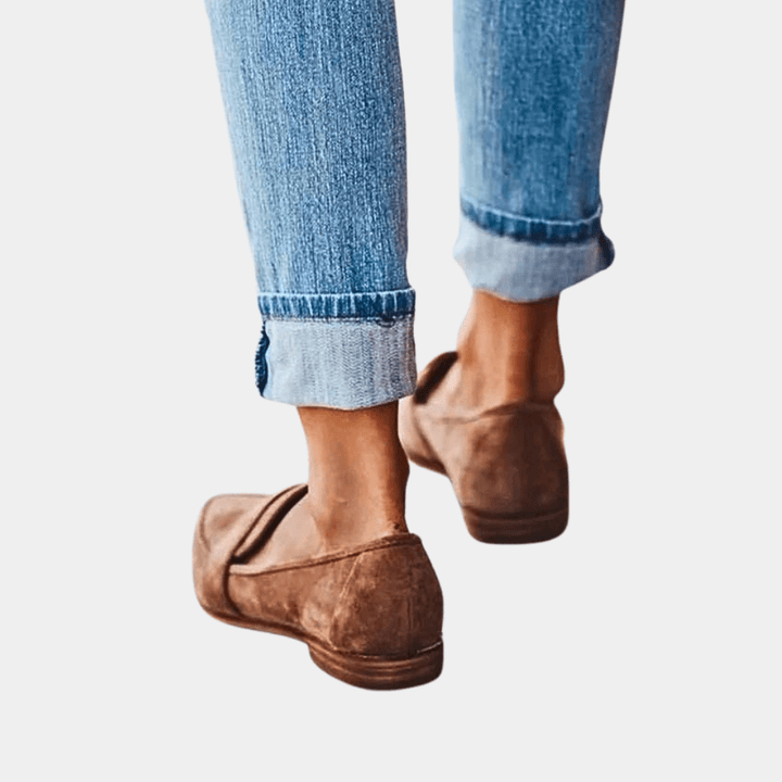 Maja | Loafers Dam i läder med slip-on-design