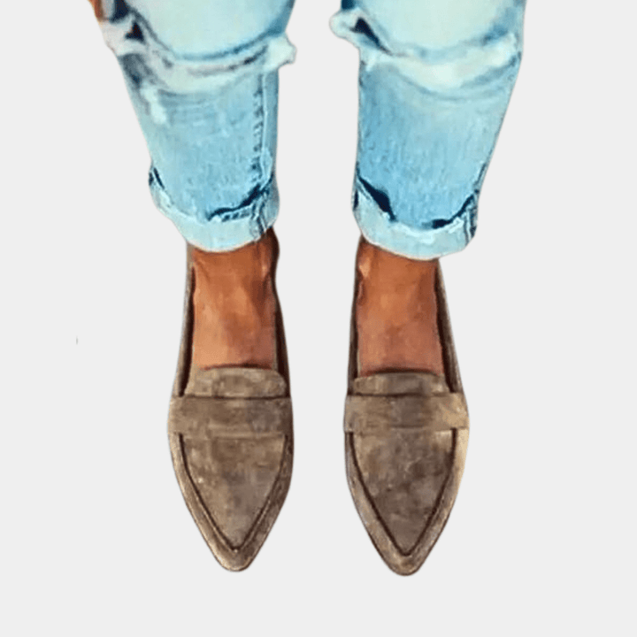 Maja | Loafers Dam i läder med slip-on-design