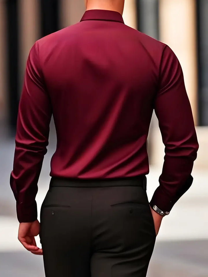 Magnus | Skjorta Herr Långärmad Slim Fit