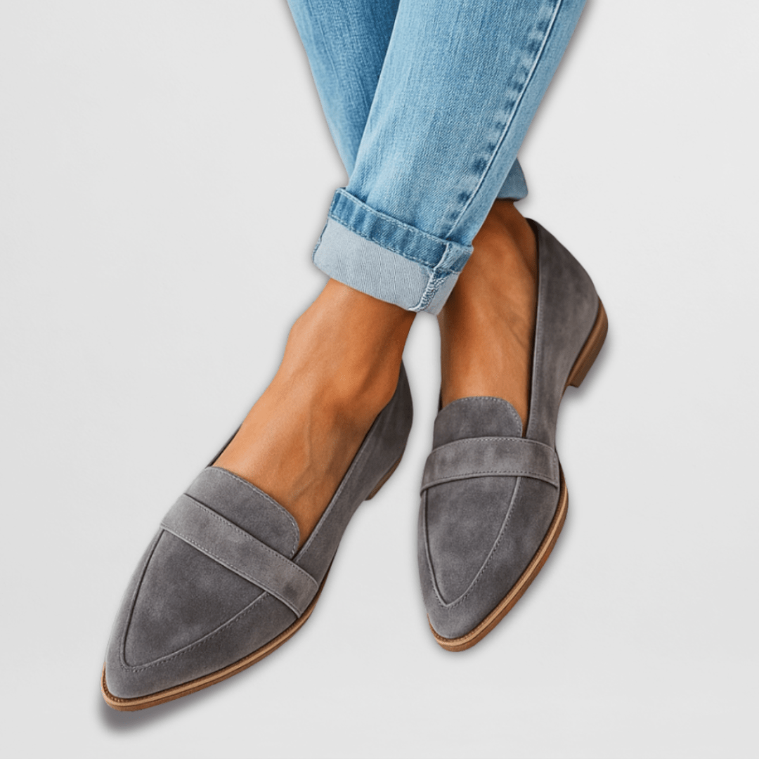 Elin | Loafers Dam spetsiga i mockastil