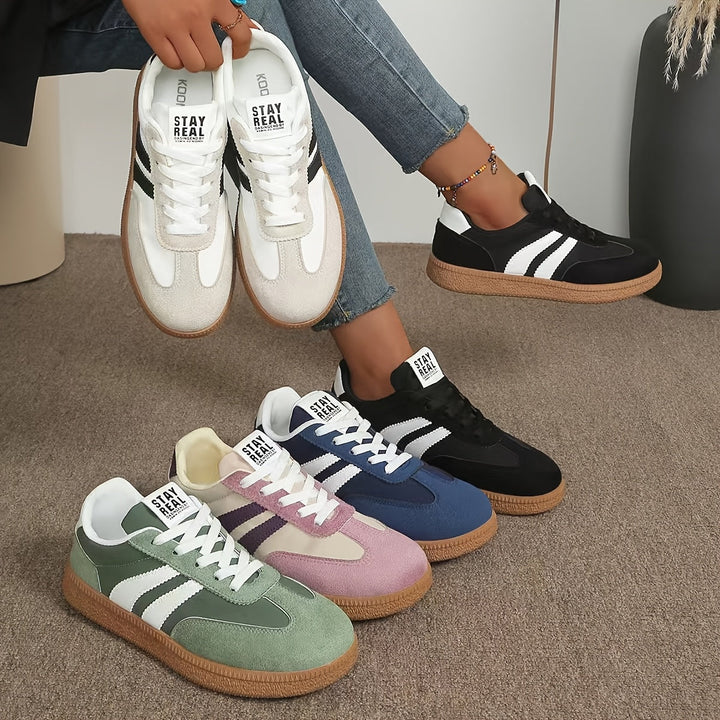 Linnea | Sneakers Dam i retrostil med snörning