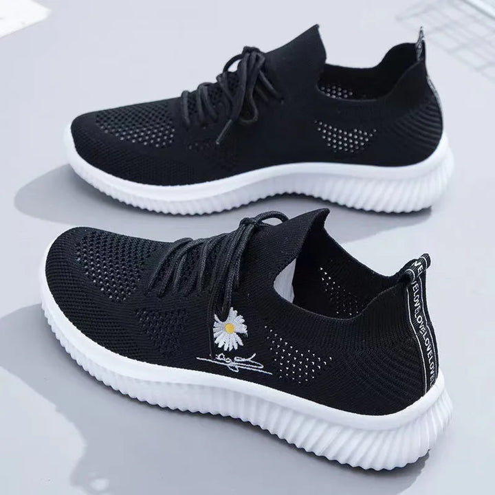 Ortopediska dämpade sneakers med mesh för kvinnor